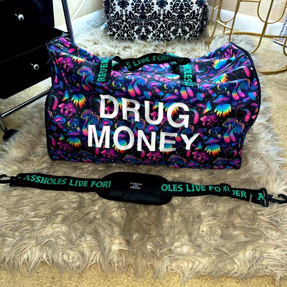 Bags Duffle Bag Assholes Live Forever Drug Money Poshmark